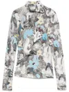 Tory Burch Printed Jersey T-shirt In Blue