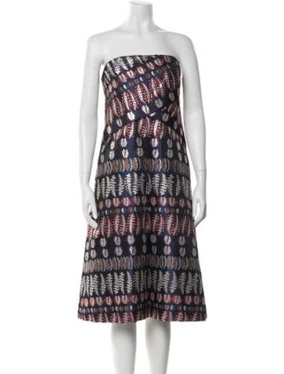 Pre-owned Tory Burch Printed Knee-length Dress
