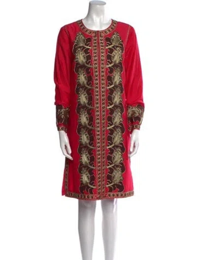 Pre-owned Tory Burch Printed Knee-length Dress