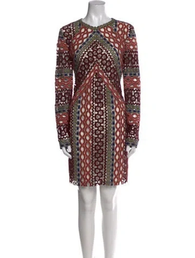 Pre-owned Tory Burch Printed Knee-length Dress