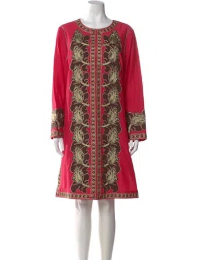 Pre-owned Tory Burch Printed Knee-length Dress
