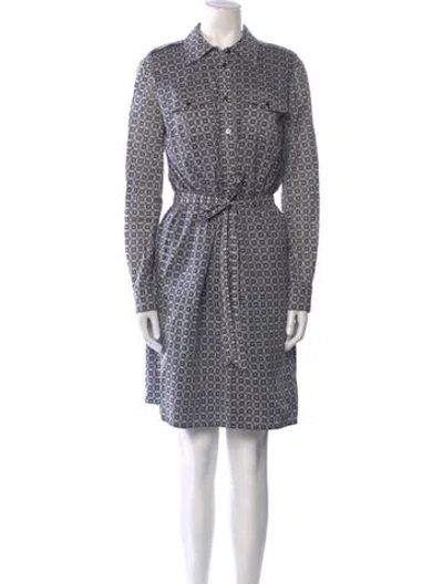 Pre-owned Tory Burch Printed Knee-length Dress In Multi