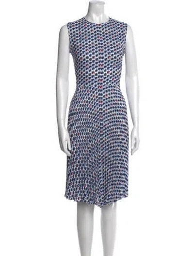 Pre-owned Tory Burch Printed Knee-length Dress In Multi