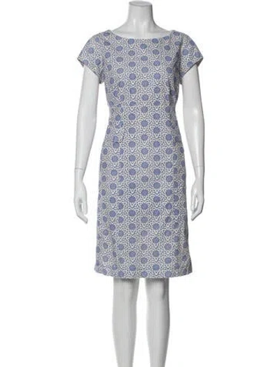 Pre-owned Tory Burch Printed Knee-length Dress In Multi