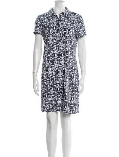 Pre-owned Tory Burch Printed Knee-length Dress In Multi