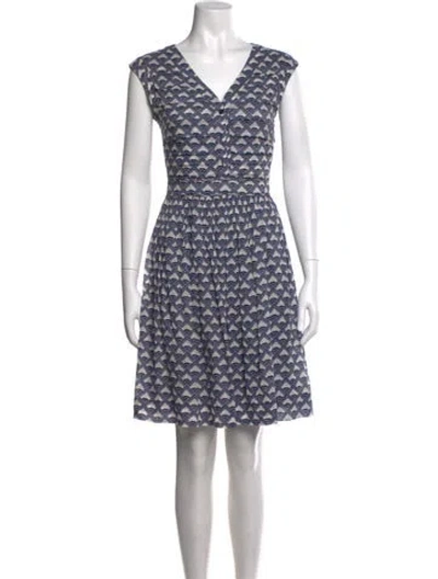Pre-owned Tory Burch Printed Knee-length Dress In Multi
