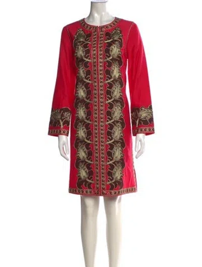 Pre-owned Tory Burch Printed Knee-length Dress W/ Tags
