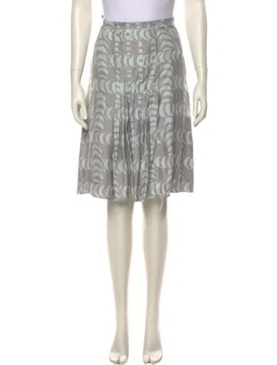 Pre-owned Tory Burch Printed Knee-length Skirt In Multi