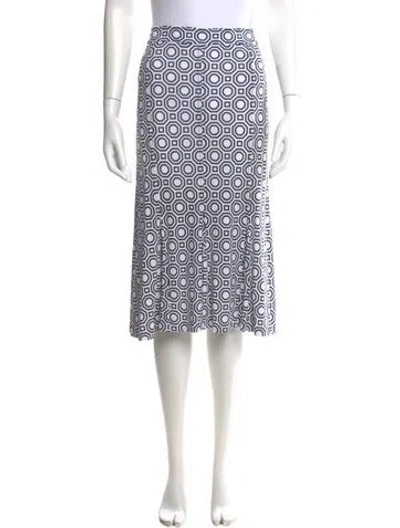 Pre-owned Tory Burch Printed Knee-length Skirt In Multi