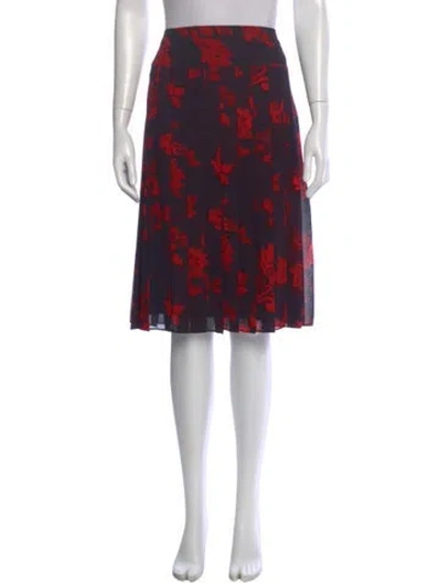 Pre-owned Tory Burch Printed Knee-length Skirt In Multi