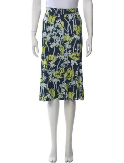 Pre-owned Tory Burch Printed Knee-length Skirt In Multi