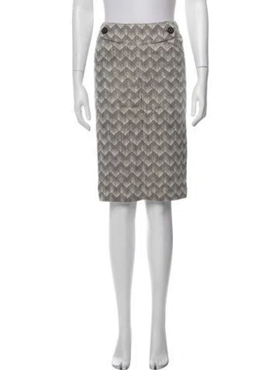 Pre-owned Tory Burch Printed Knee-length Skirt In Multicolor