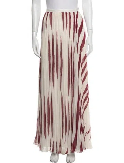 Pre-owned Tory Burch Printed Long Skirt W/ Tags