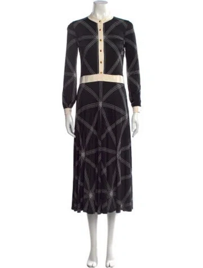 Pre-owned Tory Burch Printed Midi Length Dress