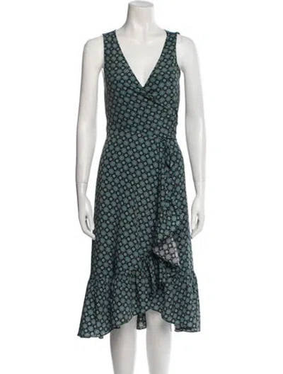 Pre-owned Tory Burch Printed Midi Length Dress In Multi