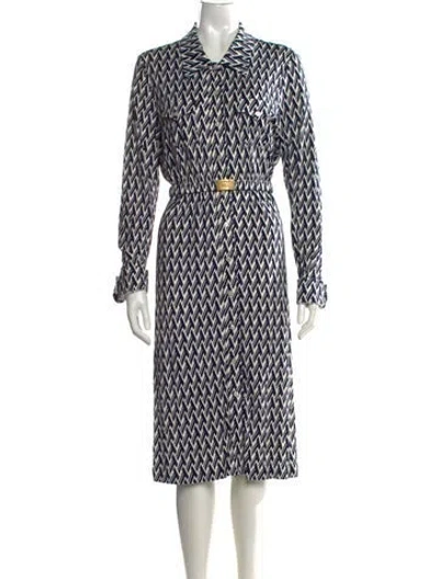 Pre-owned Tory Burch Printed Midi Length Dress In Multi