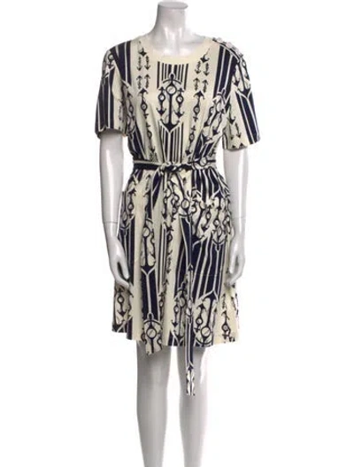 Pre-owned Tory Burch Printed Mini Dress