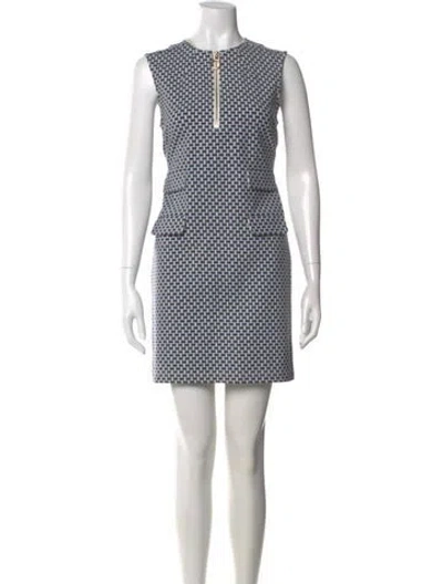 Pre-owned Tory Burch Printed Mini Dress