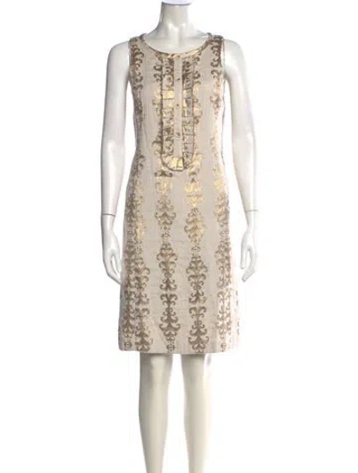 Pre-owned Tory Burch Printed Mini Dress