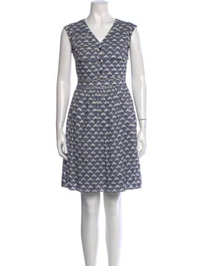 Pre-owned Tory Burch Printed Mini Dress In Multi