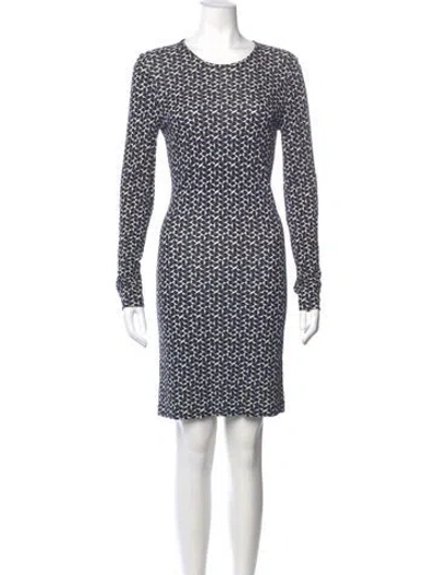Pre-owned Tory Burch Printed Mini Dress In Multi