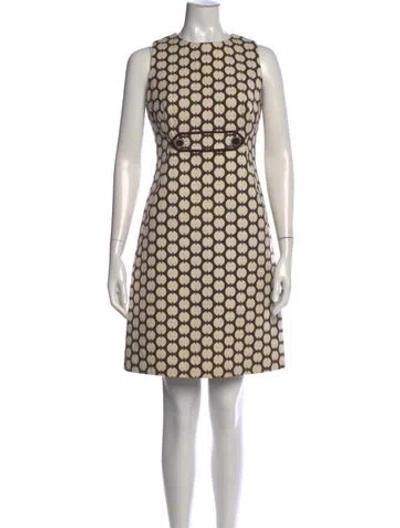 Pre-owned Tory Burch Printed Mini Dress In Multi