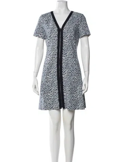 Pre-owned Tory Burch Printed Mini Dress In Multi