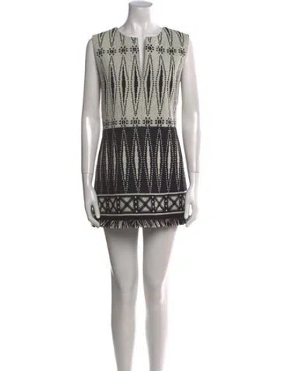 Pre-owned Tory Burch Printed Mini Dress W/ Tags In Multi