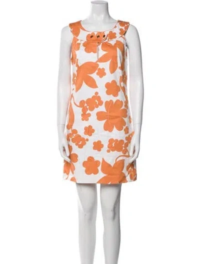 Pre-owned Tory Burch Printed Mini Dress W/ Tags In Multi