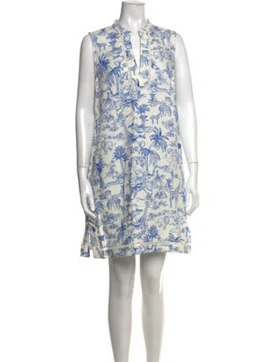 Pre-owned Tory Burch Printed Mini Dress W/ Tags In Multi
