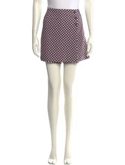 Pre-owned Tory Burch Printed Mini Shorts W/ Tags In Multi