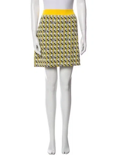 Pre-owned Tory Burch Printed Mini Skirt In Multi
