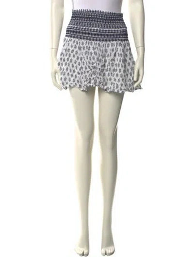 Pre-owned Tory Burch Printed Mini Skirt In Neutral