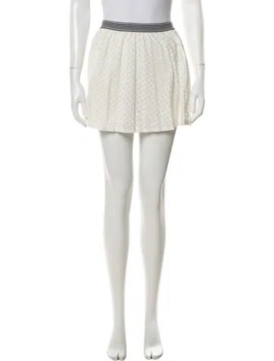 Pre-owned Tory Burch Printed Mini Skirt In Neutral