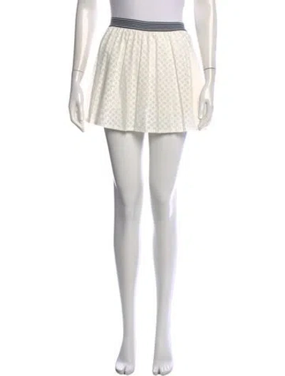 Pre-owned Tory Burch Printed Mini Skirt In Neutral
