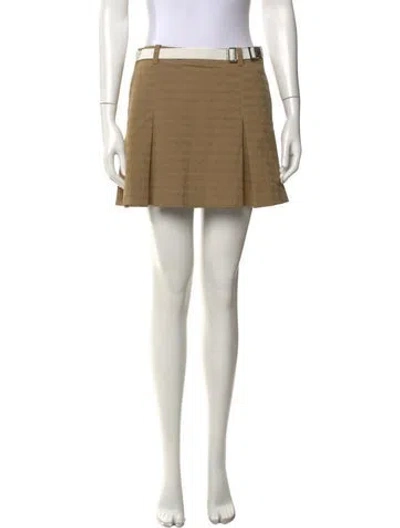 Pre-owned Tory Burch Printed Mini Skirt In Neutral