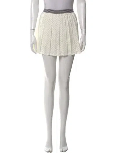 Pre-owned Tory Burch Printed Mini Skirt W/ Tags In Neutral
