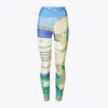 Tory Burch Printed Nylon Legging In Multi