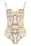 TORY BURCH PRINTED ONE-PIECE SWIMSUIT