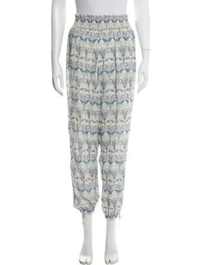 Pre-owned Tory Burch Printed Pajamas In Blue
