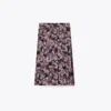 Tory Burch Pleated Floral Silk Skirt Midi-length In Pink Pixel Floral