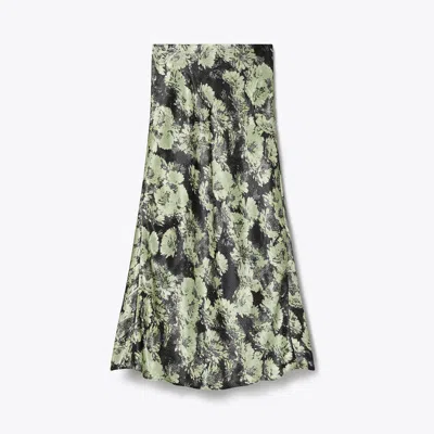 TORY BURCH PRINTED SATIN SKIRT