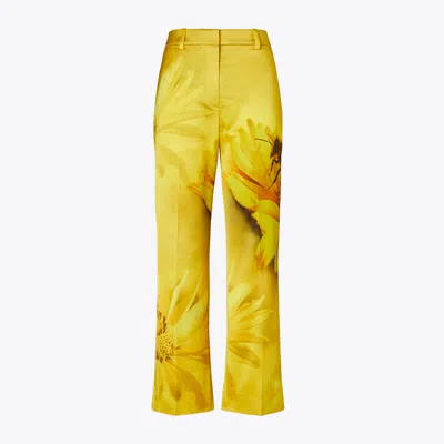 TORY BURCH PRINTED SATIN TROUSER