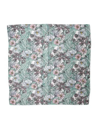 Pre-owned Tory Burch Printed Scarf In Neutral