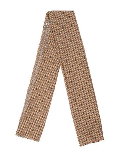 Pre-owned Tory Burch Printed Scarf In Neutral