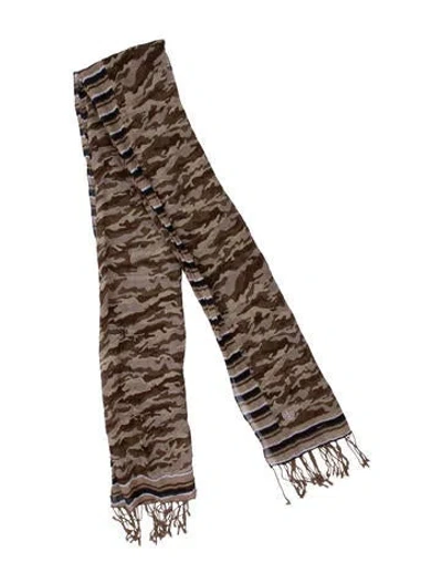 Pre-owned Tory Burch Printed Scarf In Neutrals