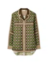 Tory Burch Printed Silk Shirt In Multi