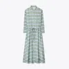 Tory Burch Printed Shirtdress In Blue