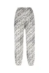 Tory Burch Silk Cotton Beach Pant With Abstract Pattern In New Ivory Pixelated Logo