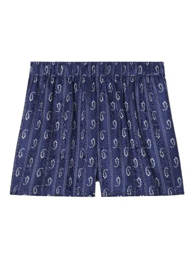 TORY BURCH Tory Burch Printed Silk Blend Shorts